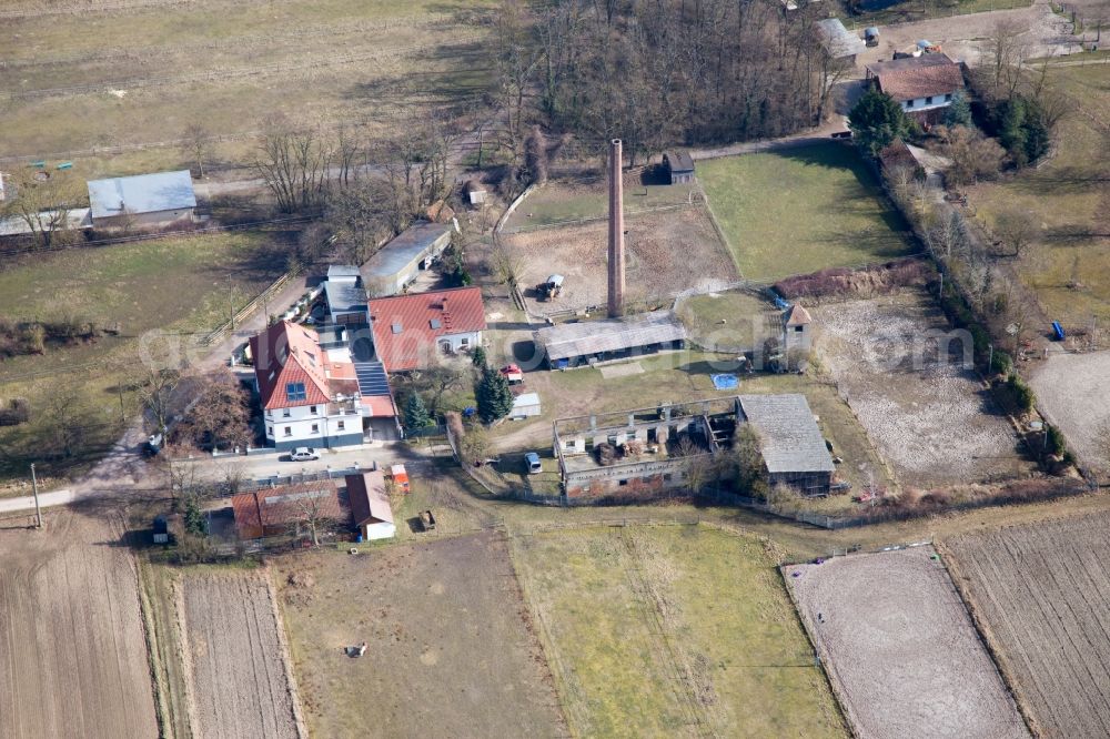 Aerial photograph Harthausen - Mome of rocker club MRC-Harthausen in Harthausen in the state Rhineland-Palatinate, Germany