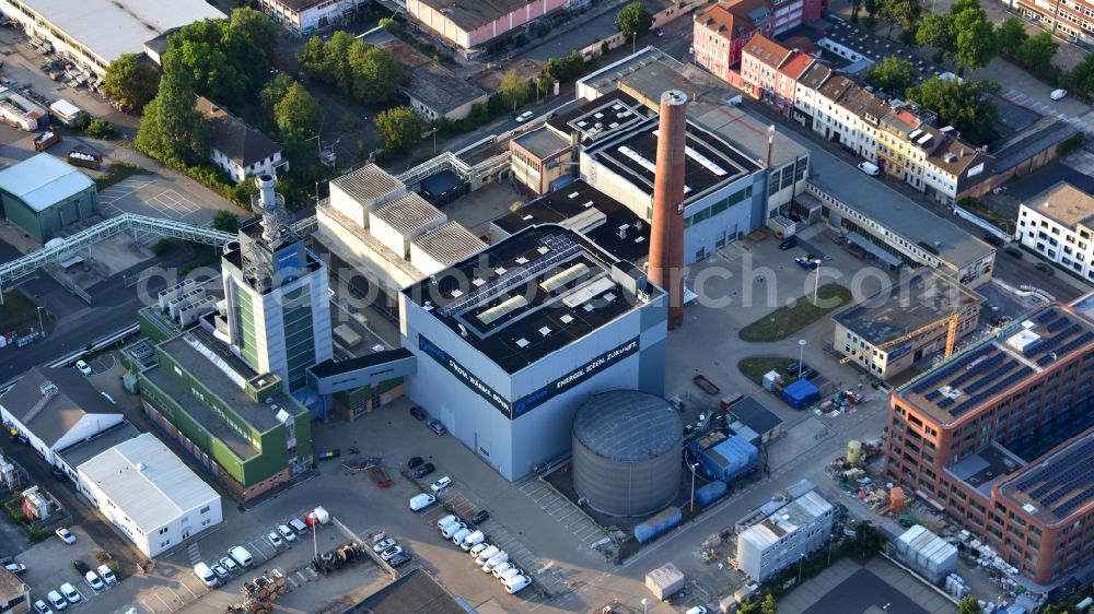 Aerial photograph Bonn - CHP plant in Bonn in the state North Rhine-Westphalia, Germany