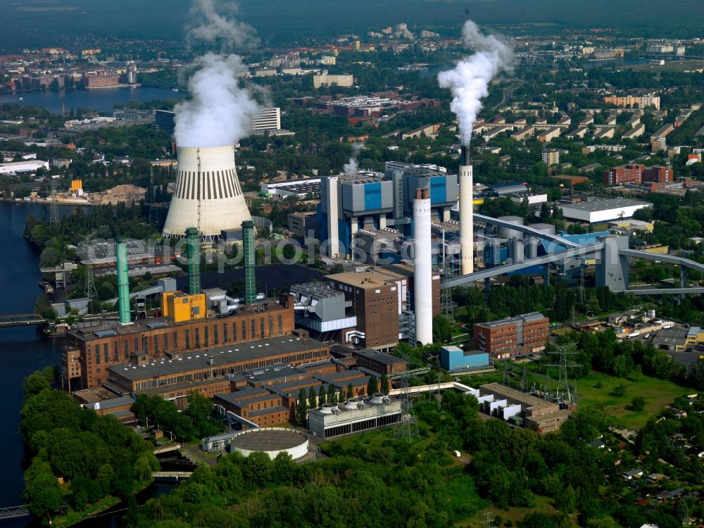 Aerial photograph Berlin - Heating plant Reuter in Berlin Spandau