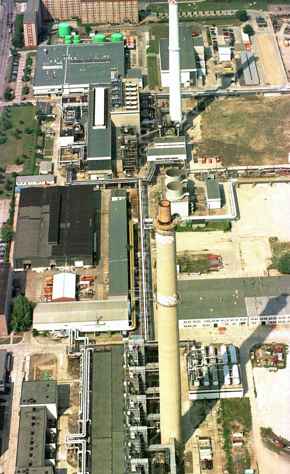 Berlin-Lichtenberg from above - Heizkraftwerk Rhinstraße / Müllverbrennungsanlage