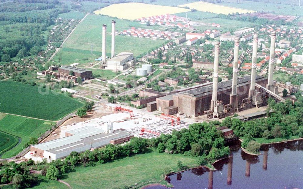 Vockerode from the bird's eye view: Heizkraftwerk Vockerode.