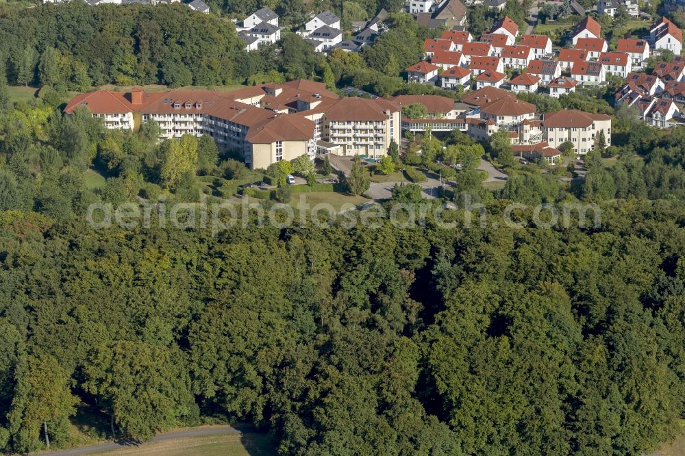 Aerial image Hattingen - Helios Klinik Hattingen near Hattingen in the Ruhr area in North Rhine-Westphalia