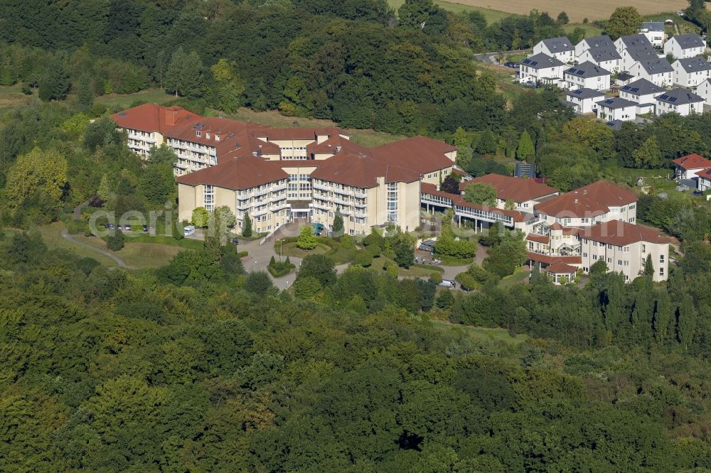 Aerial photograph Hattingen - Helios Klinik Hattingen near Hattingen in the Ruhr area in North Rhine-Westphalia