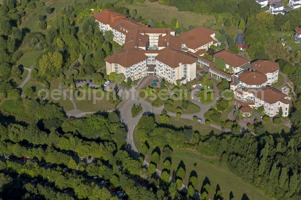 Hattingen from the bird's eye view: Helios clinic Hattingen in Ruhr area in North Rhine-Westphalia