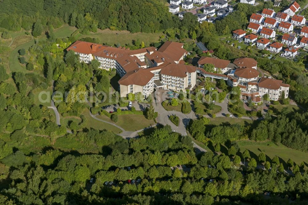 Hattingen from the bird's eye view: Helios clinic Hattingen in Ruhr area in North Rhine-Westphalia