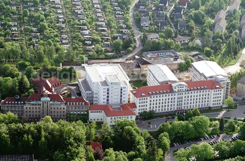 Aerial image Aue/ Sachsen - Helios-Klinikum in Aue. Datum: 24.05.03