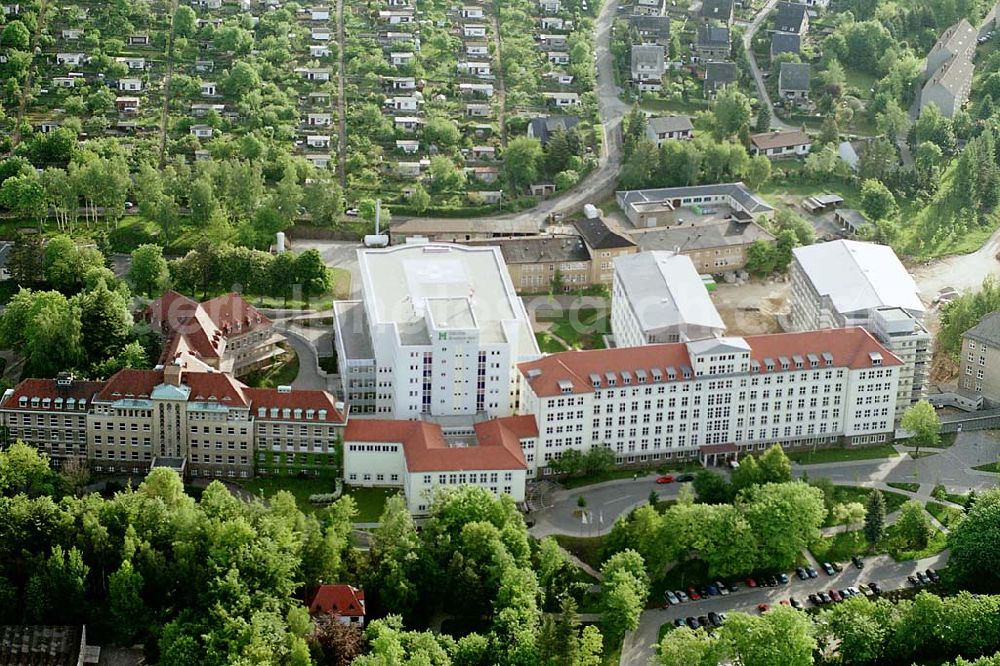 Aerial photograph Aue/ Sachsen - Helios-Klinikum in Aue. Datum: 24.05.03