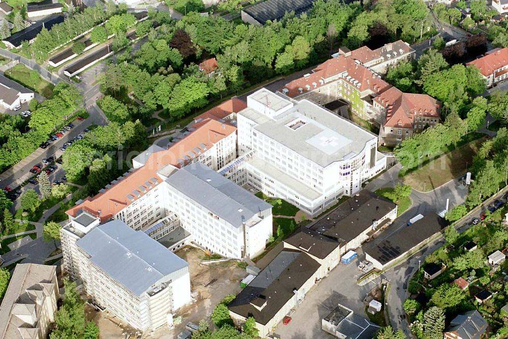 Aerial image Aue/ Sachsen - Helios-Klinikum in Aue. Datum: 24.05.03