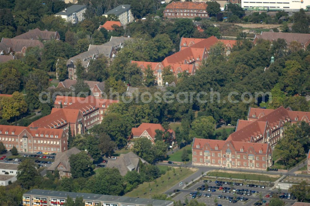 Aerial image Berlin - Blick auf das Helios Klinikum / Krankenhaus in Berlin-Buch.