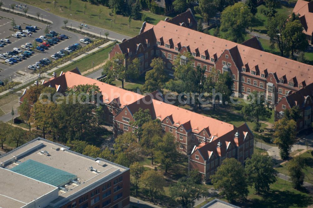 Aerial image Berlin - Blick auf das Helios Klinikum / Krankenhaus in Berlin-Buch.