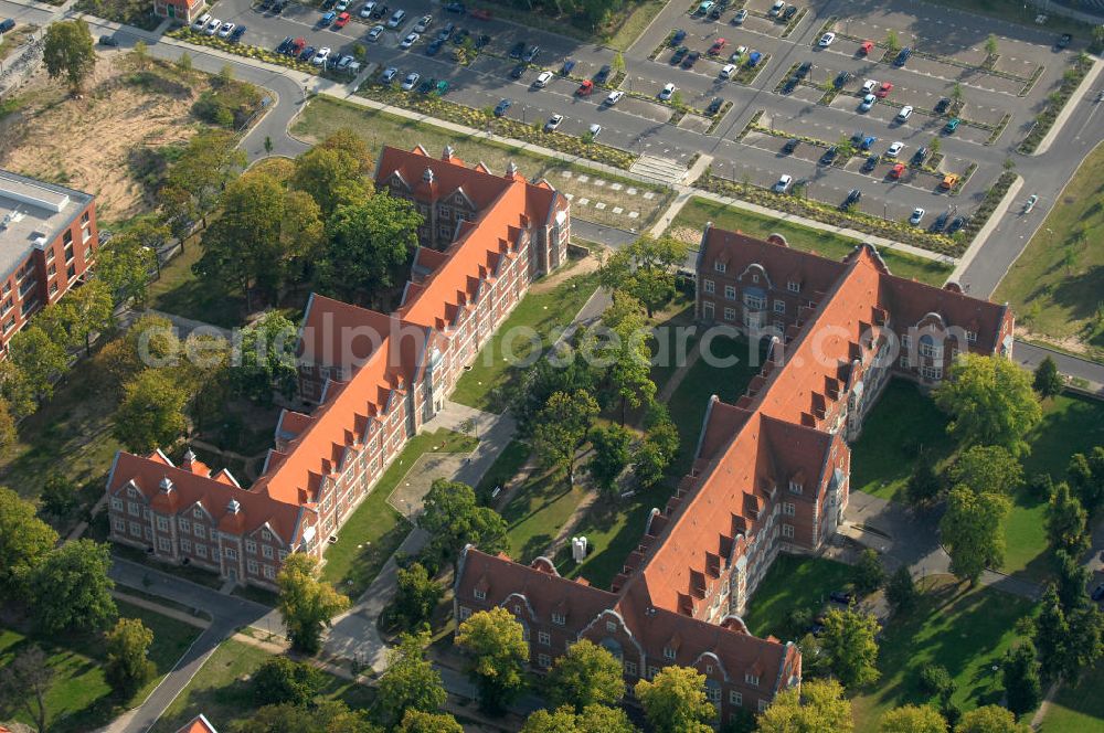 Aerial image Berlin - Blick auf das Helios Klinikum / Krankenhaus in Berlin-Buch.