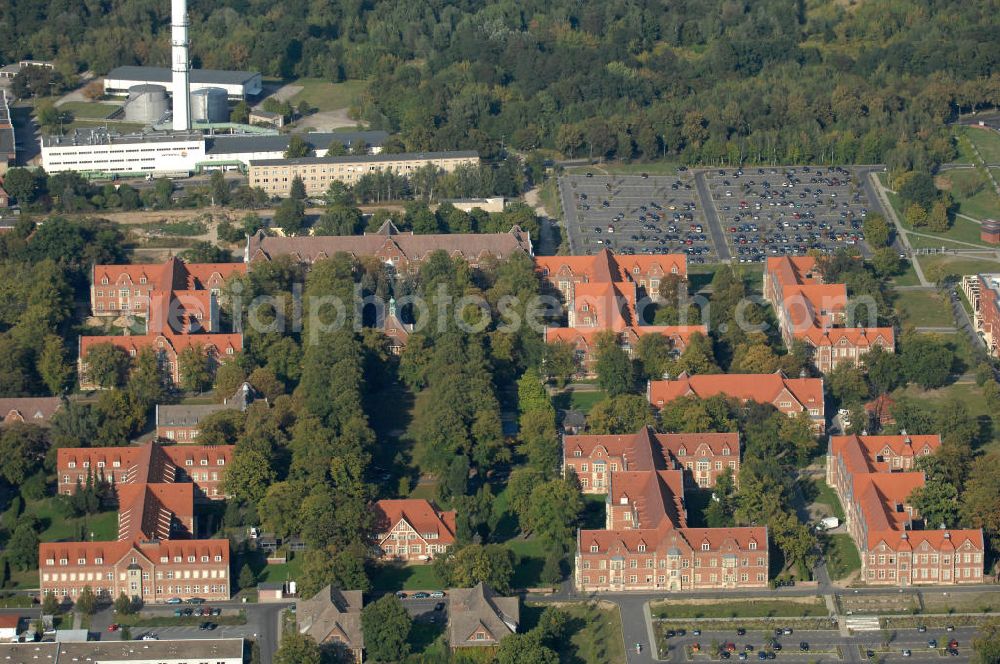 Berlin from the bird's eye view: Blick auf das Helios Klinikum / Krankenhaus in Berlin-Buch.