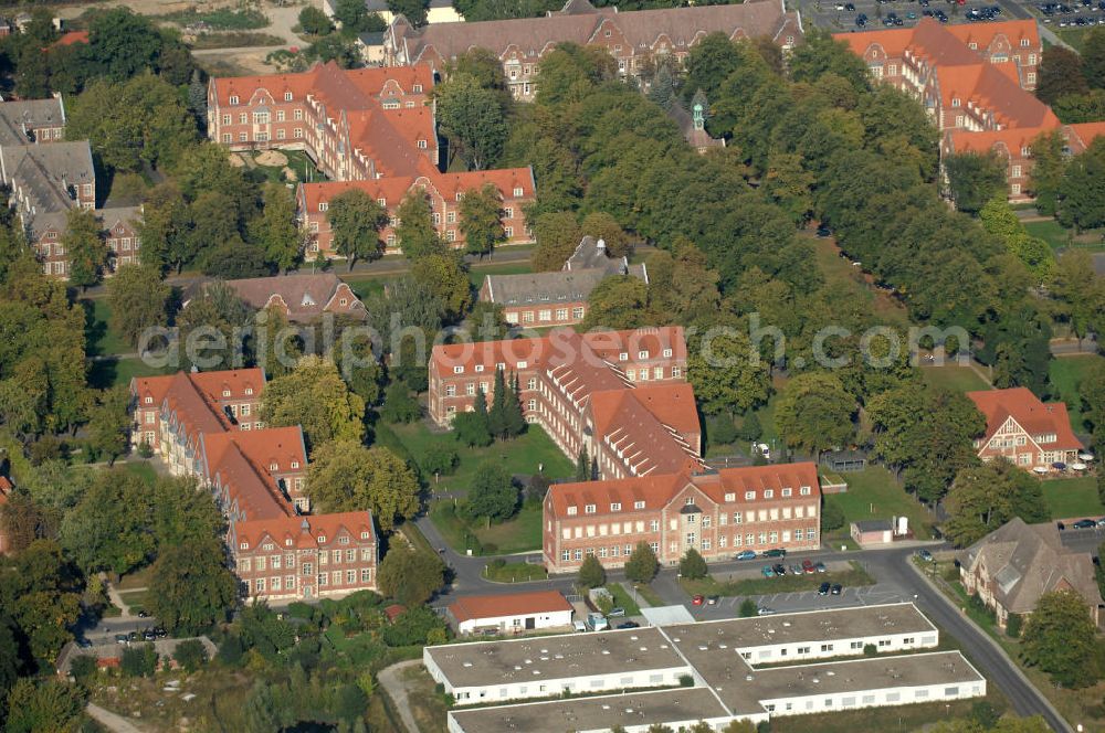 Aerial photograph Berlin - Blick auf das Helios Klinikum / Krankenhaus in Berlin-Buch.