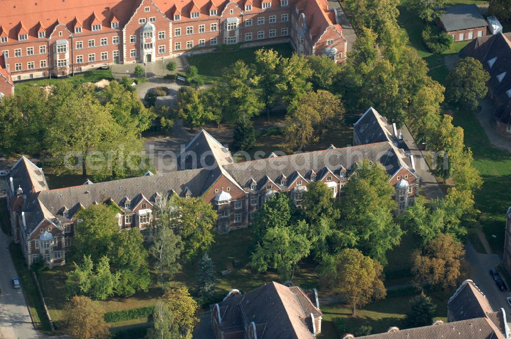 Berlin from the bird's eye view: Blick auf das Helios Klinikum / Krankenhaus in Berlin-Buch.