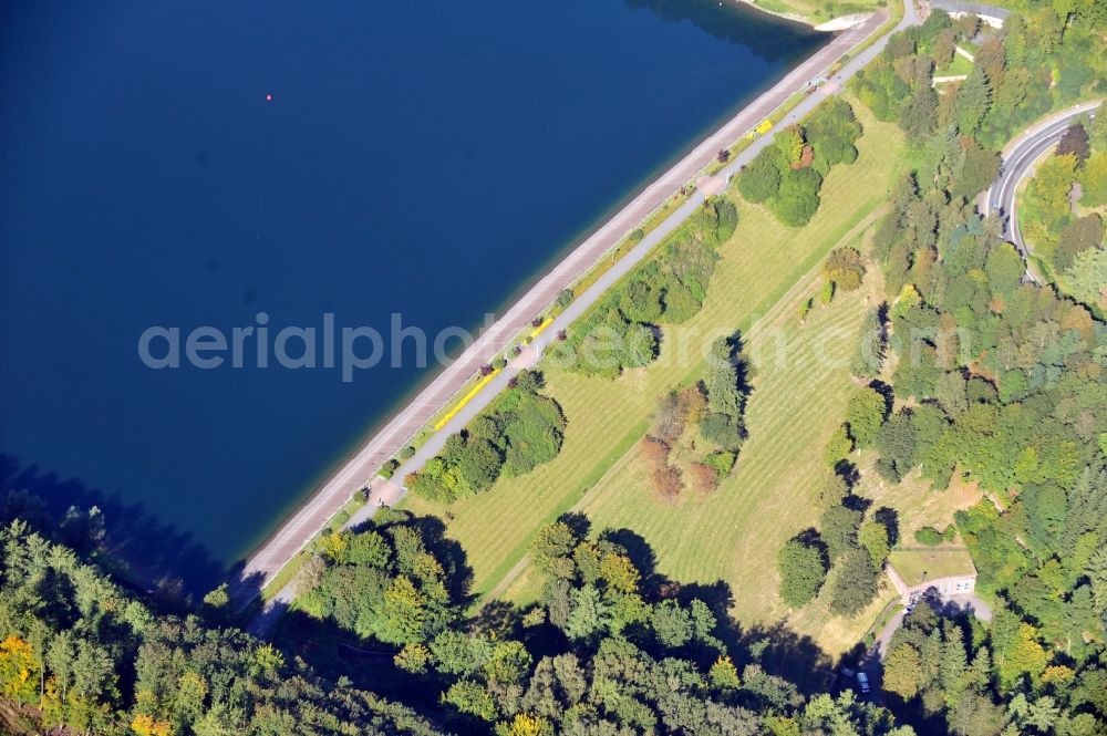 Aerial image Meschede - View of Hennetalsperre in Meschede in the state North Rhine-Westphalia