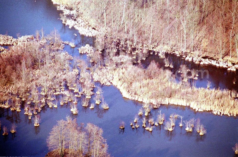 Aerial image Hennickendorf / BRB - 17.03.2004 Hennickendorf (zu Rüdersdorf), Ufer des Stienitzsees bei Hennickendorf