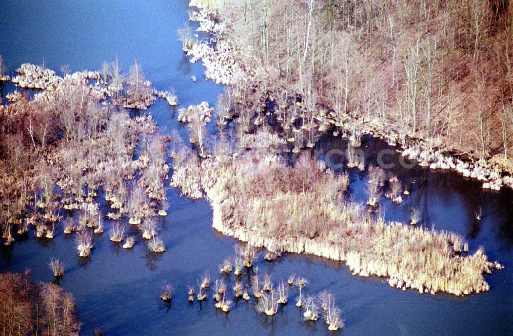 Aerial photograph Hennickendorf / BRB - 17.03.2004 Hennickendorf (zu Rüdersdorf), Ufer des Stienitzsees bei Hennickendorf