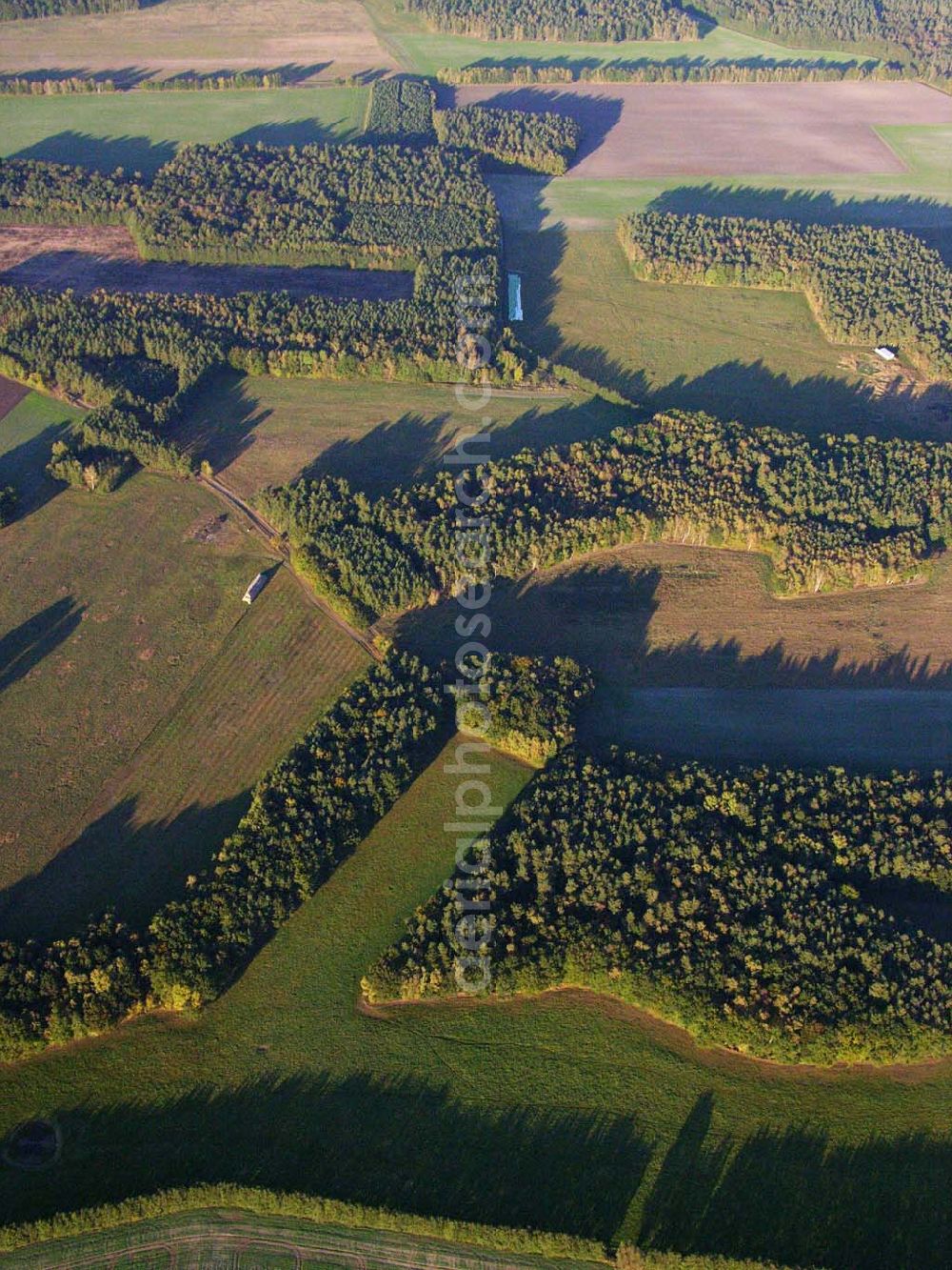 Preetz from above - 18.10.2005 Preetz; Herbstliche Landschaft bei Preetz in Mecklenurg-Vorpommern.