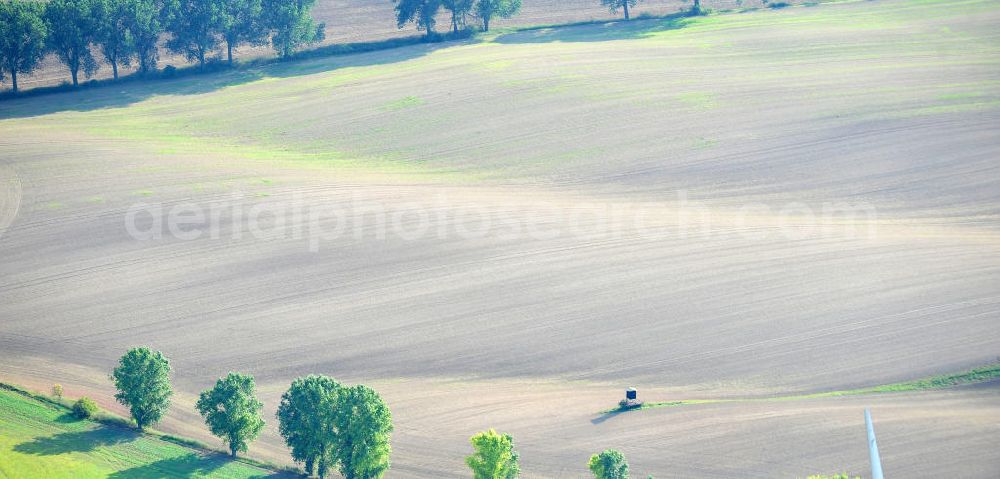 Aerial image Mannsfeld - Herbstlandschaft über Feldlandschaften bei Mansfeld in Sachsen-Anhalt. Autumnal landscape of fields at Mansfeld in Saxony-Anhalt.