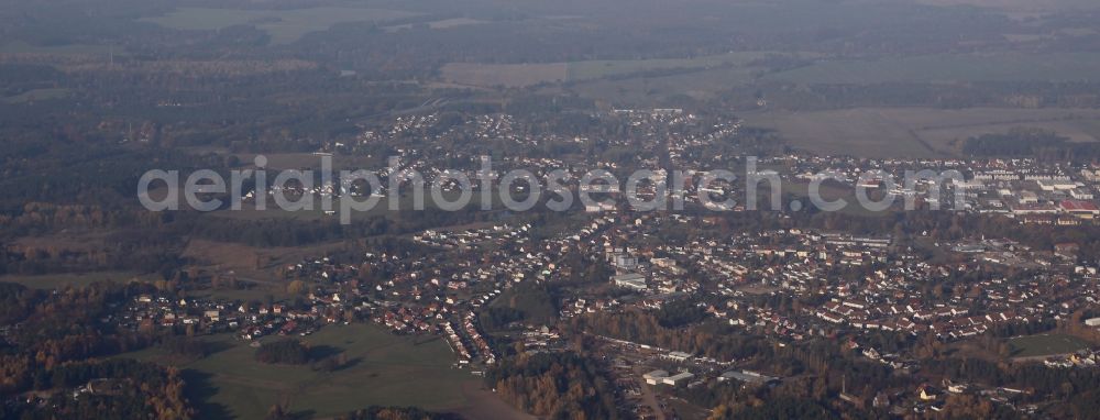 Aerial photograph Finowfurt - Autumnly Finowfurt in the state Brandenburg