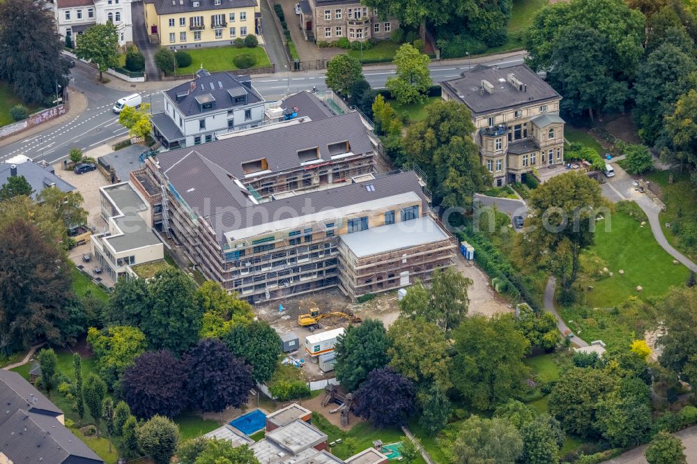 Aerial image Witten - Autumnal discolored vegetation view Conversion site for the modernization of an old factory to a residential quarter with city lofts in the Bommern district in Witten in the Ruhr area in the state North Rhine-Westphalia, Germany