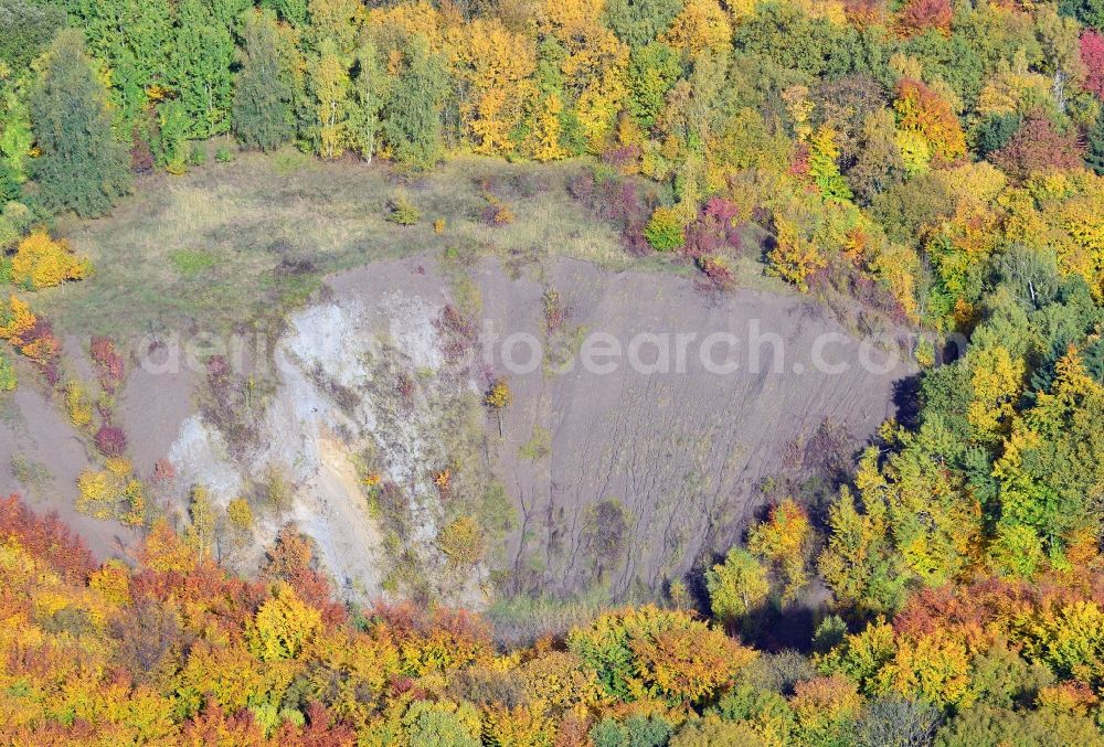 Liebenburg from the bird's eye view: View of the nature reserve Barley in Liebenburg in Lower-Saxony