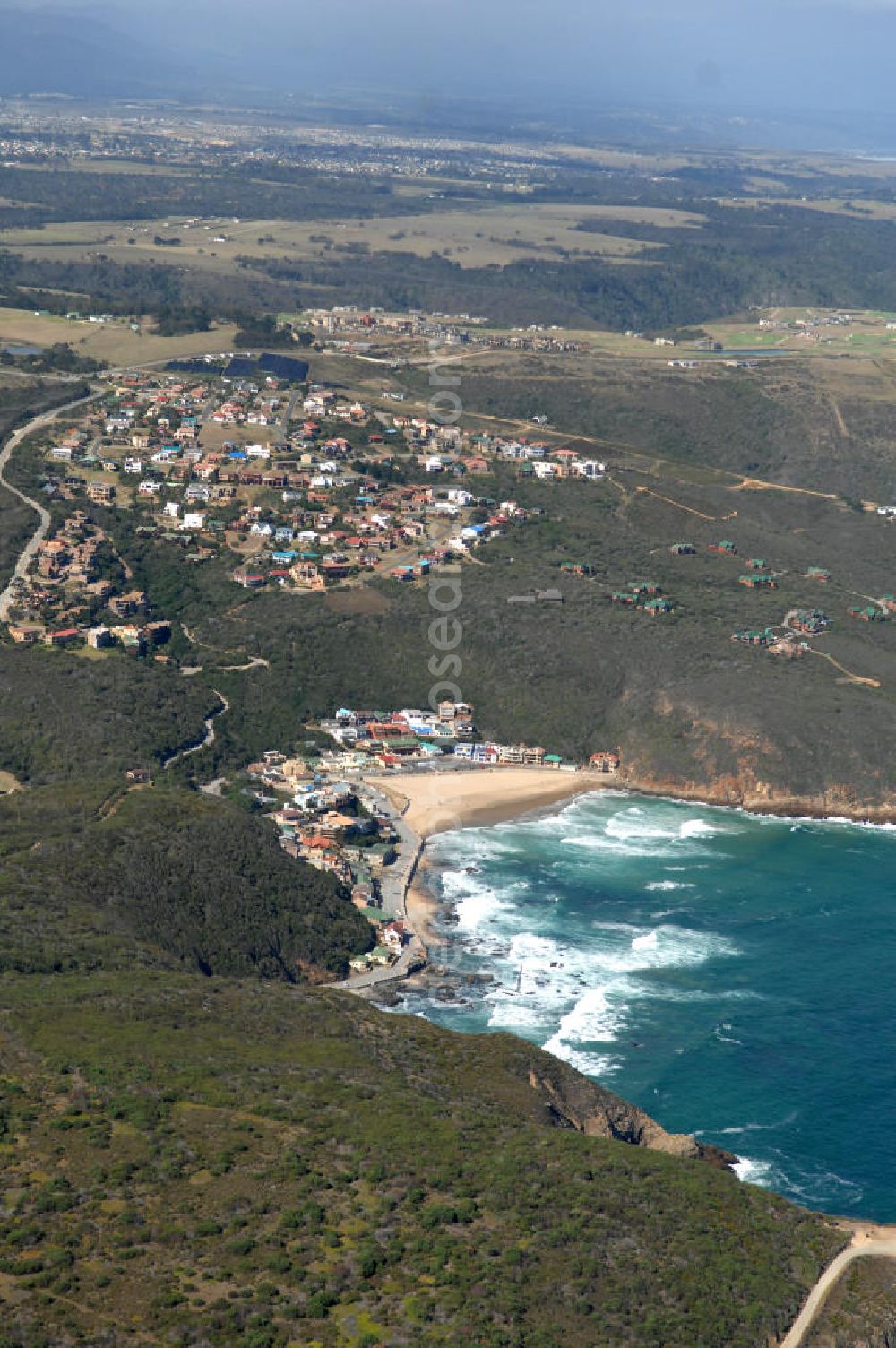 Port Elizabeth from the bird's eye view: View of a housing area in Herolds Bay