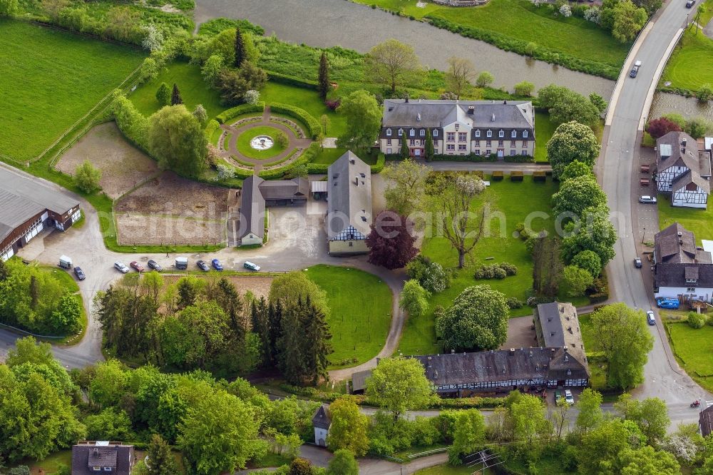 Aerial photograph Bad Berleburg - Schwarzenau mansion in the district Schwarzenau of Bad Berleburg