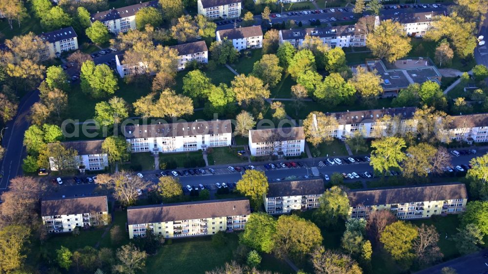 Aerial photograph Bonn - HICOG settlement Plittersdorf in the state North Rhine-Westphalia, Germany. A settlement built in 1951 for employees of the US American High Commission (HICOG, High Commissioner of Germany)