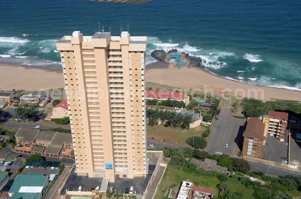 Aerial photograph Amanzimtoti - High Tide hotel resort at Kingsway Street in Amanzimtoti in South Africa