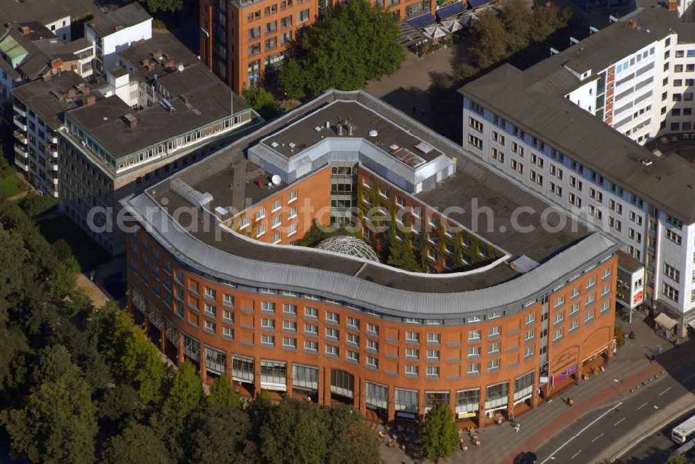 Aerial image Bremen - Blick auf die Hillmann-Passage am Herdertor in Bremen.