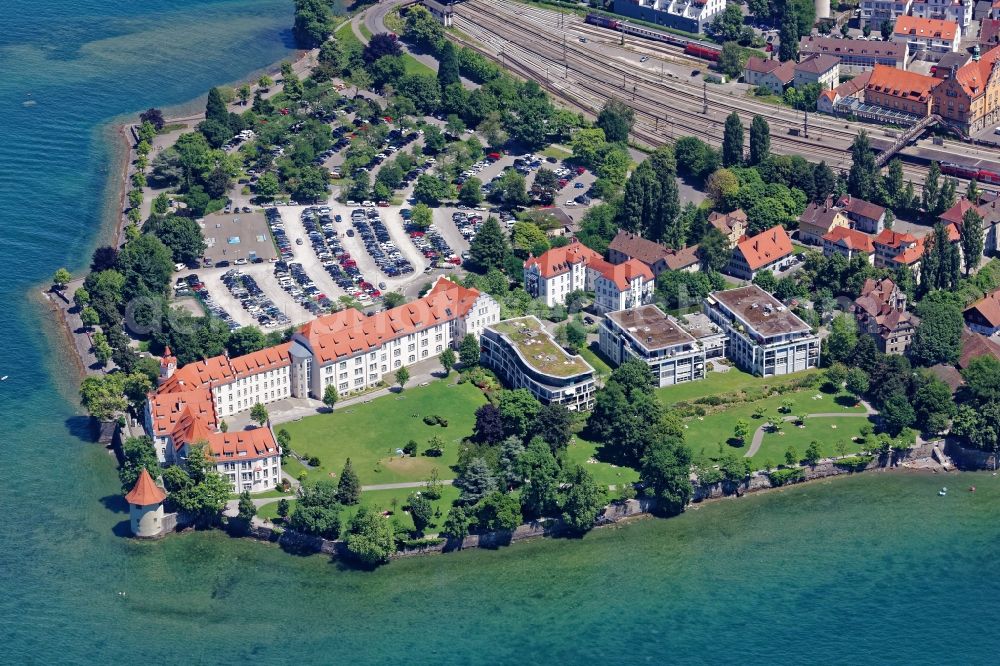 Aerial image Lindau (Bodensee) - Island area Lindau with the village center in Lindau (Bodensee) in the state Bavaria, Germany