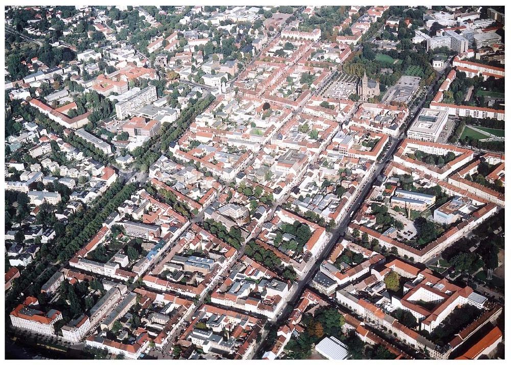 Potsdam / Brandenburg from the bird's eye view: Historischer Stadtkern von Potsdam