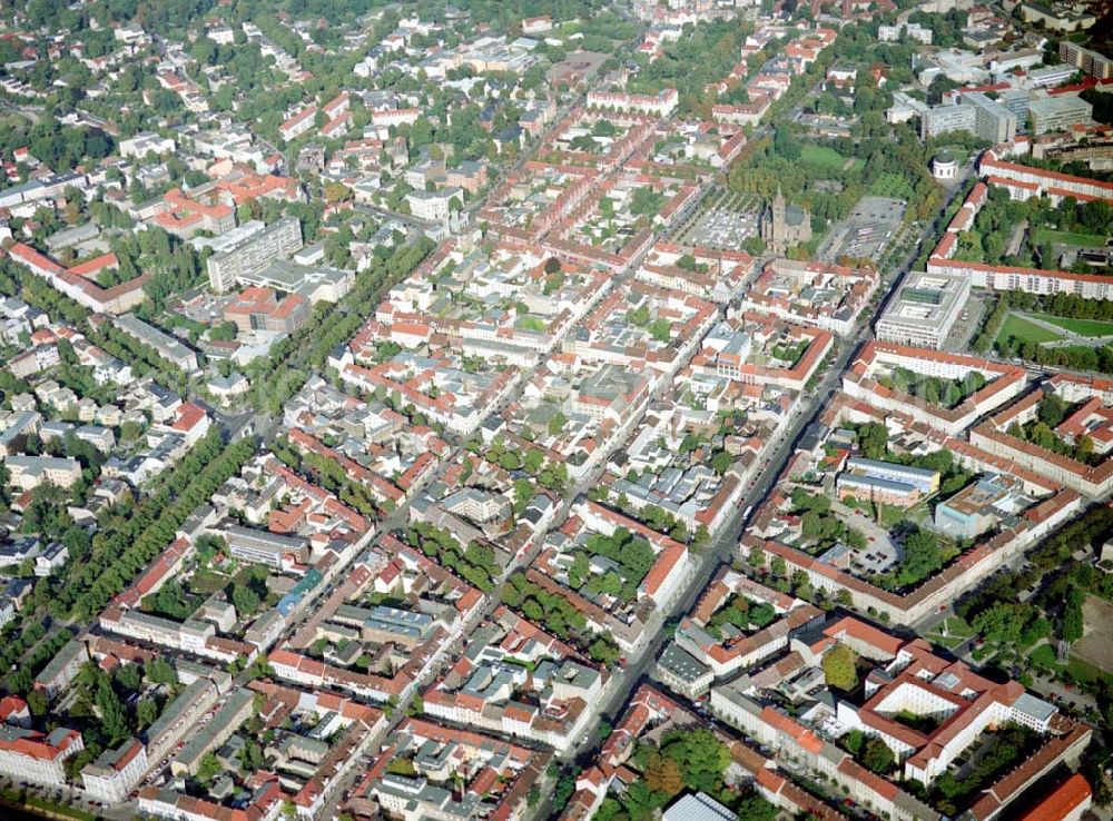 Potsdam / Brandenburg from the bird's eye view: Historischer Stadtkern von Potsdam