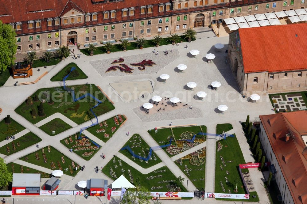 Aerial photograph Erfurt - Tourist attraction and sightseeing Petersberg in the district Altstadt in Erfurt in the state Thuringia, Germany