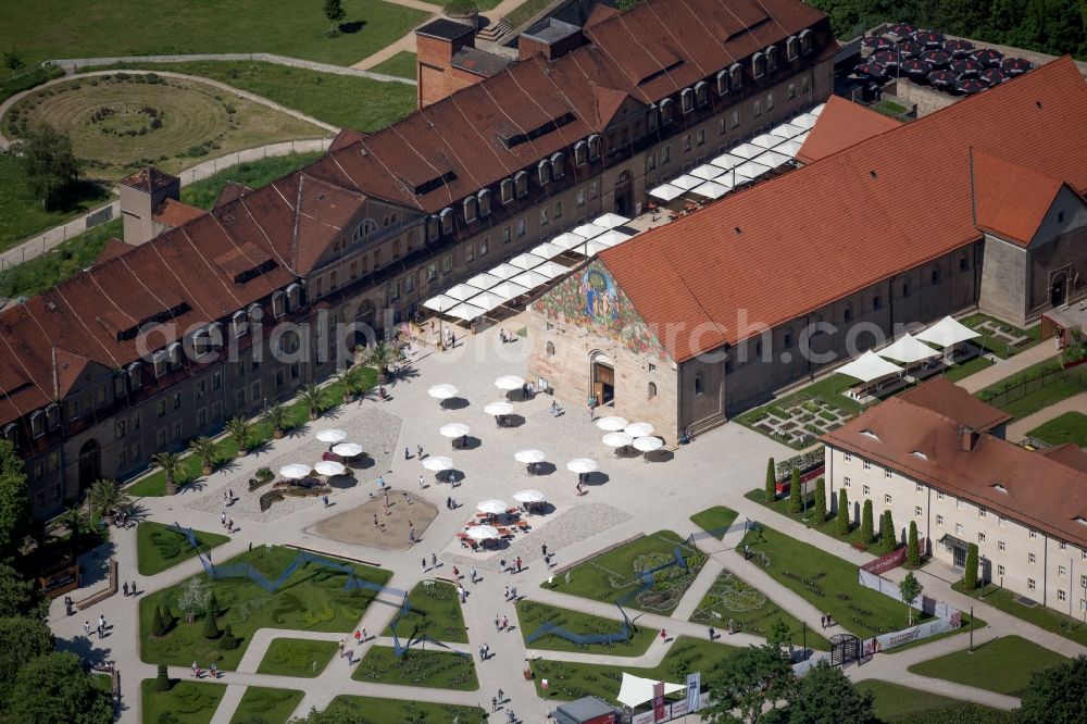 Erfurt from the bird's eye view: Tourist attraction and sightseeing Petersberg in the district Altstadt in Erfurt in the state Thuringia, Germany