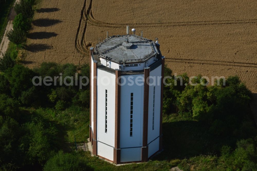 Tagewerben from above - Historic Water Tower Tagewerben in Saxony-Anhalt