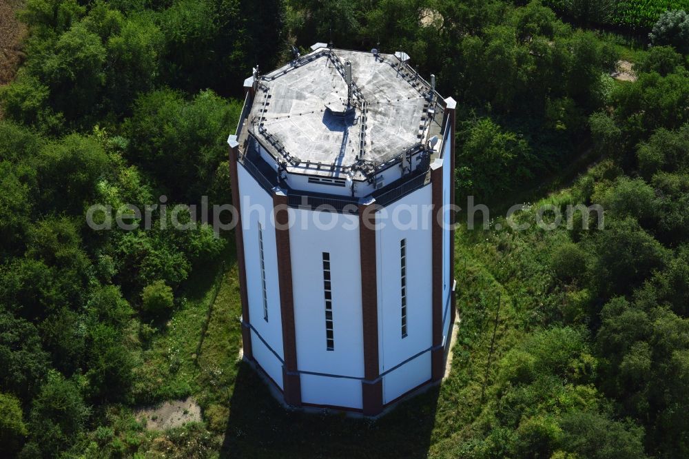 Tagewerben from above - Historic Water Tower Tagewerben in Saxony-Anhalt