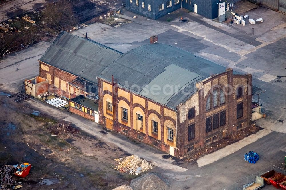 Aerial photograph Bochum - Historic machine house of the Centrum 2 pit in Wattenscheid in the state of North Rhine-Westphalia