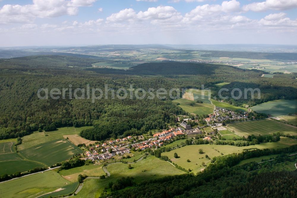 Aerial photograph Emmerthal - View of the Haemelschenburg in Emmerthal in the state of Lower Saxony