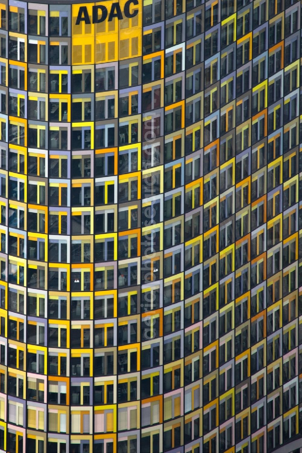 Aerial image München - High-rise ensemble of ADAC Zentrale in the district Sendling-Westpark in Munich in the state Bavaria, Germany