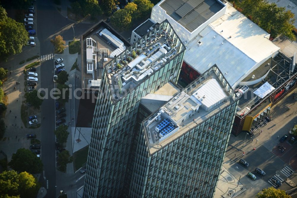 Hamburg from above - Skyscraper - Ensemble - complex Dancing Towers on the Reeperbahn in Hamburg