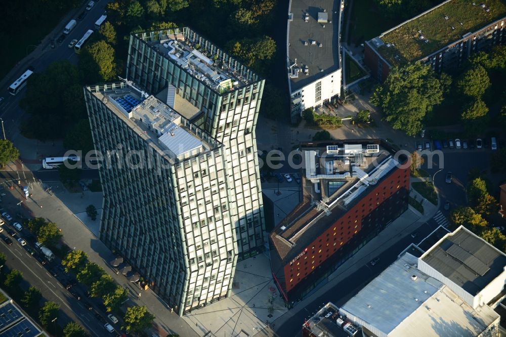 Hamburg from above - Skyscraper - Ensemble - complex Dancing Towers on the Reeperbahn in Hamburg