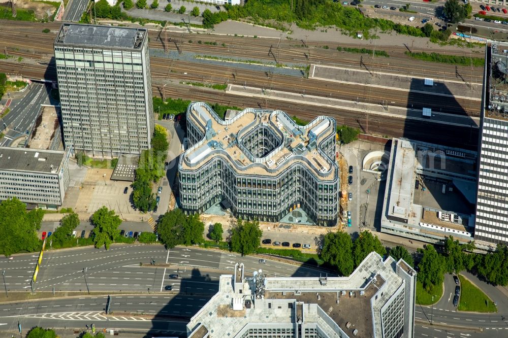 Essen from above - High-rise ensemble of Schenker headquarters in Essen in the state North Rhine-Westphalia