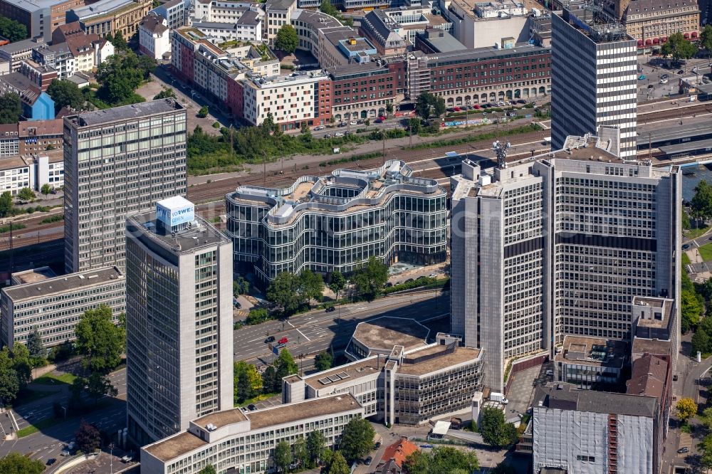 Aerial image Essen - High-rise ensemble of Schenker headquarters in Essen in the state North Rhine-Westphalia