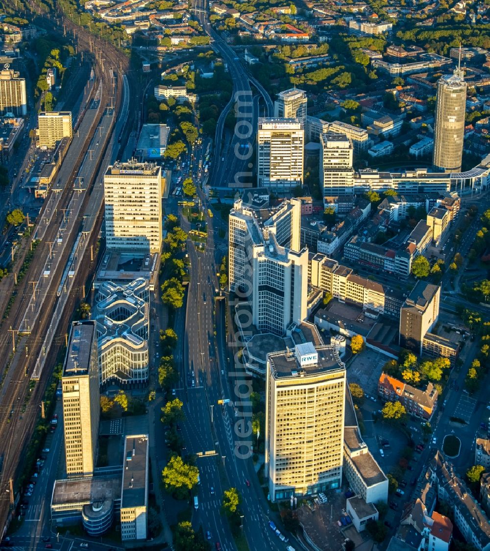 Essen from above - High-rise ensemble of Schenker headquarters in Essen in the state North Rhine-Westphalia