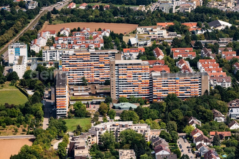 Aerial image Stuttgart - High-rise ensemble of in Stuttgart in the state Baden-Wurttemberg, Germany