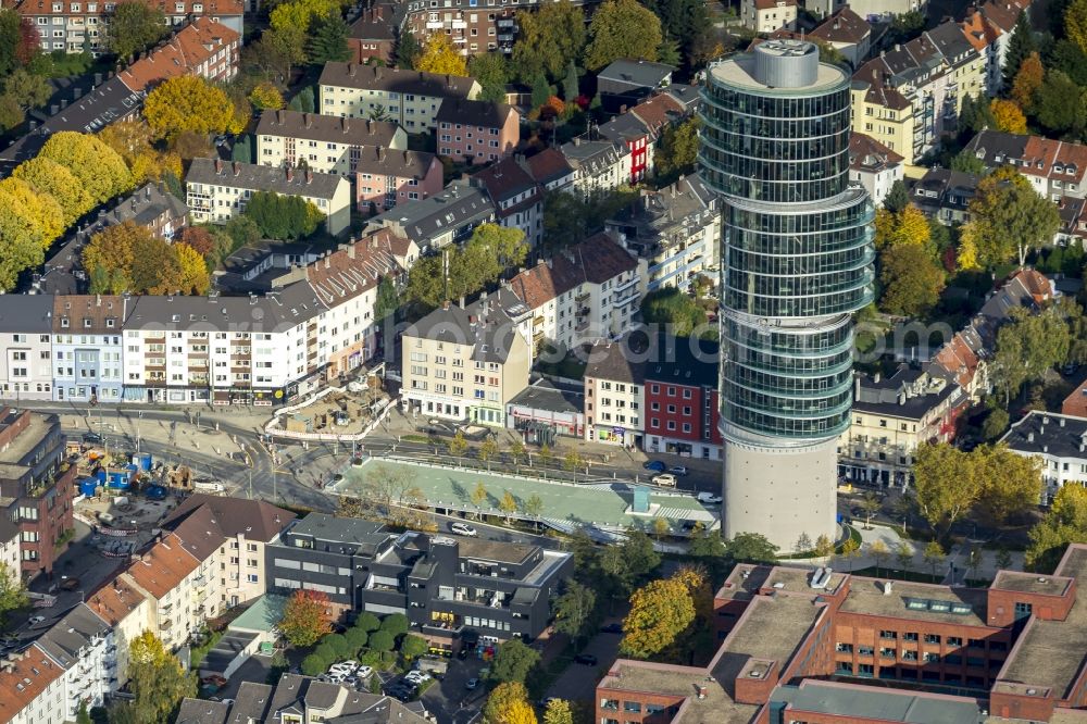 Aerial image Bochum - Construction Site at a former bunker at the University Street in Bochum