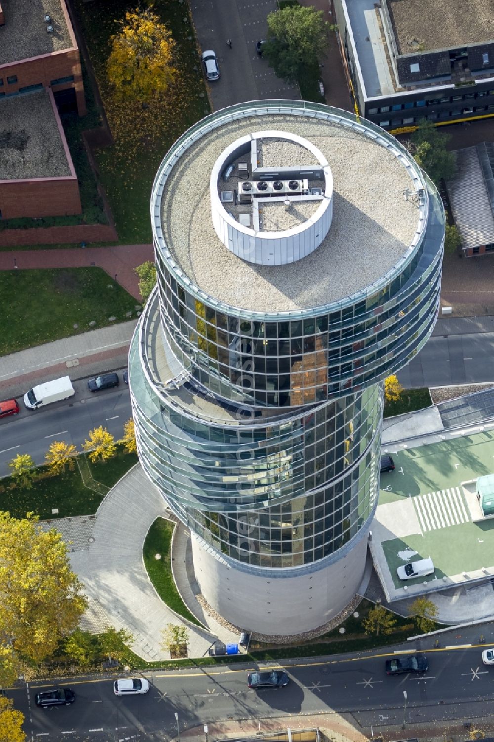 Aerial photograph Bochum - Construction Site at a former bunker at the University Street in Bochum