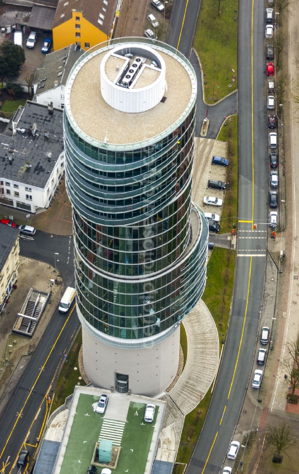 Aerial image Bochum - Construction Site at a former bunker at the University Street in Bochum